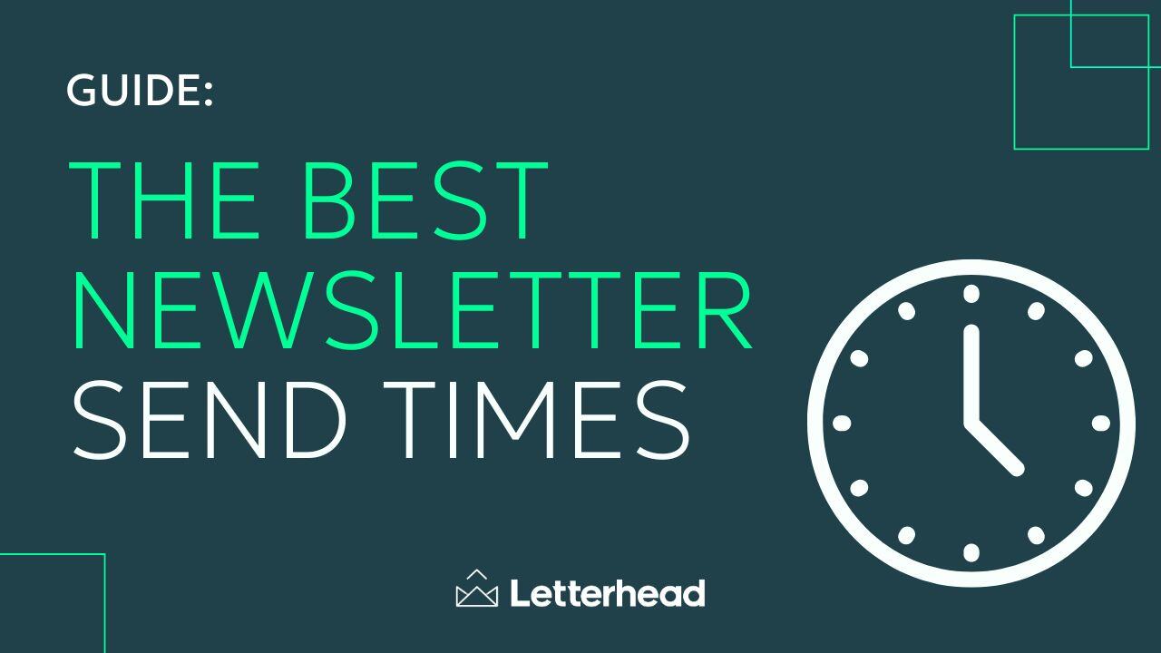 newsletter send time graphics