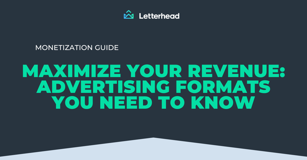 maximize revenue for newsletter banner